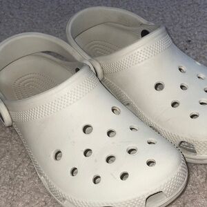 CROCS Kids White Slip-On Clogs